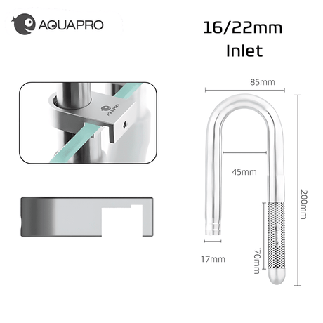Aquapro ProFlow Stainless Steel Filter Pipes - The Aquascape Shop