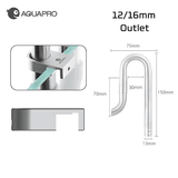 Aquapro ProFlow Stainless Steel Filter Pipes - The Aquascape Shop