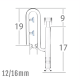 Aquarium Glass External Filter Inlet Pipe with Integrated Surface Skimmer - The Aquascape Shop