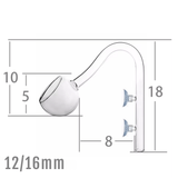 Aquarium Glass Poppy Pipe - External Filter Outlet - The Aquascape Shop