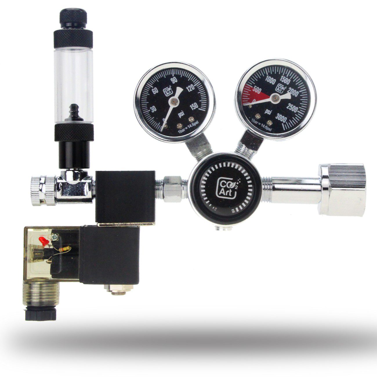 Co2 Art PRO - SE Series - Aquarium CO2 Dual Stage Regulator with Integrated Solenoid - The Aquascape Shop