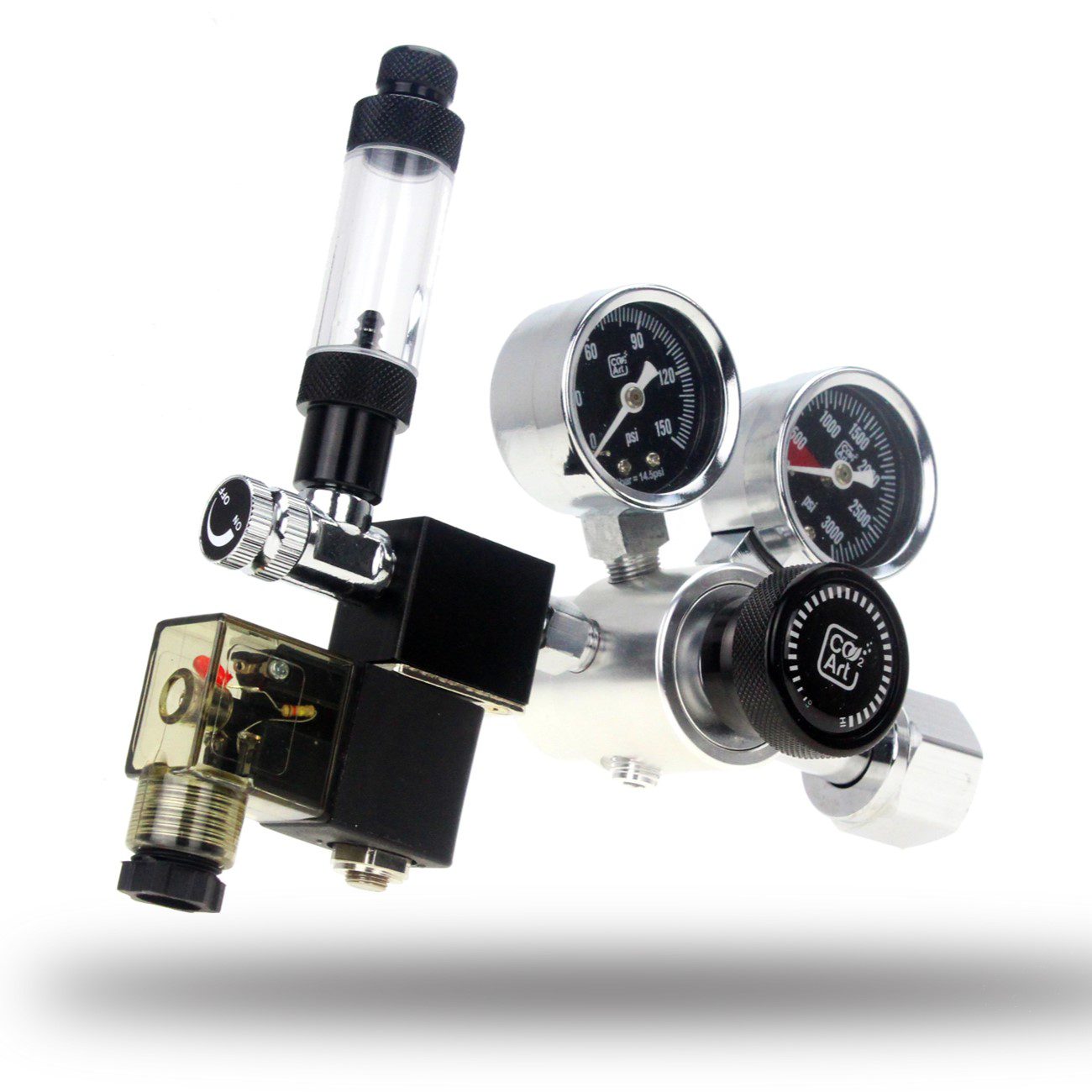 Co2 Art PRO - SE Series - Aquarium CO2 Dual Stage Regulator with Integrated Solenoid - The Aquascape Shop