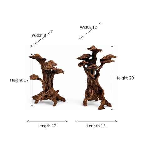 Grove Resin Bonsai Tree Set