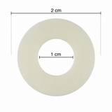 CO₂ nylon washer dimensions — 20mm outer diameter, 10mm inner diameter, for SodaStream adapter