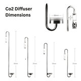 Stainless Steel Extended Co2 Diffuser - The Aquascape Shop