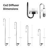 Stainless Steel Extended Co2 Diffuser - The Aquascape Shop