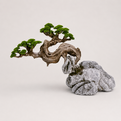 Sweeping Resin Bonsai Tree