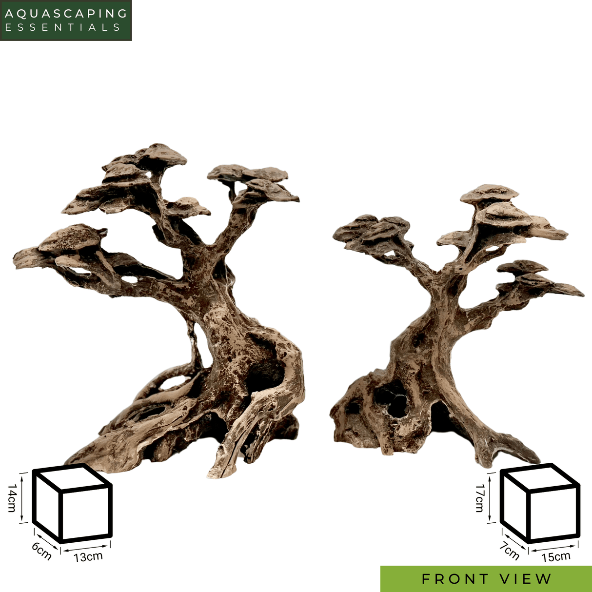 Timeless Forest Set Resin Bonsai Tree - The Aquascape Shop