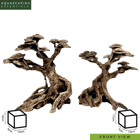 Timeless Forest Set Resin Bonsai Tree - The Aquascape Shop