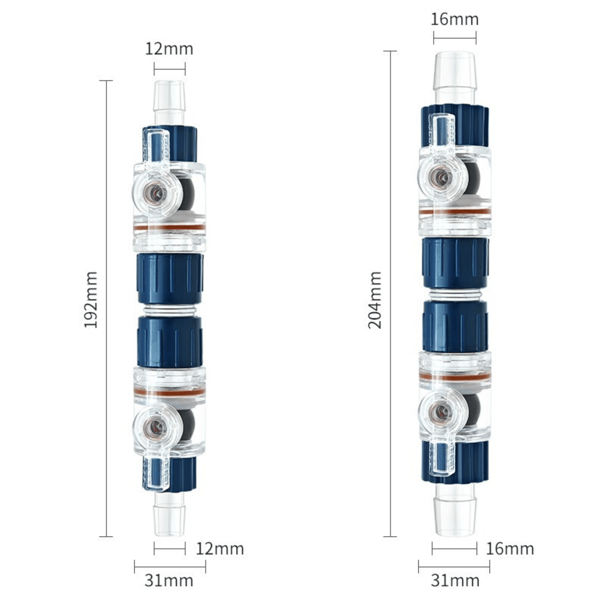 Week Aqua Double Tap Filter Hose Connector – Quick - Disconnect for Canister Filters - The Aquascape Shop