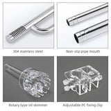 Week Aqua Metallic Lily Pipe & Skimmer Fixed Outlet - The Aquascape Shop