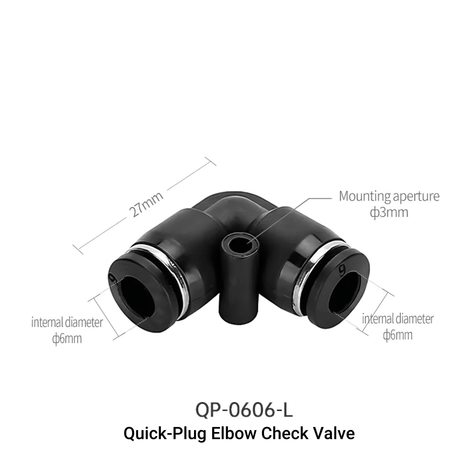 Week Aqua Quick - Plug Elbow Check Valve - The Aquascape Shop