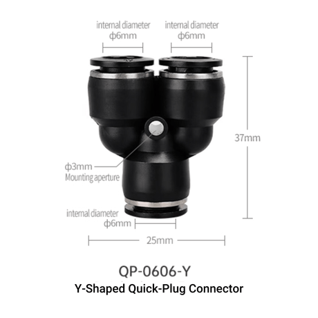 Week Aqua Y - Shaped Quick - Plug Connector - The Aquascape Shop