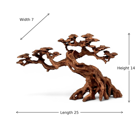 Windswept Resin Bonsai Tree