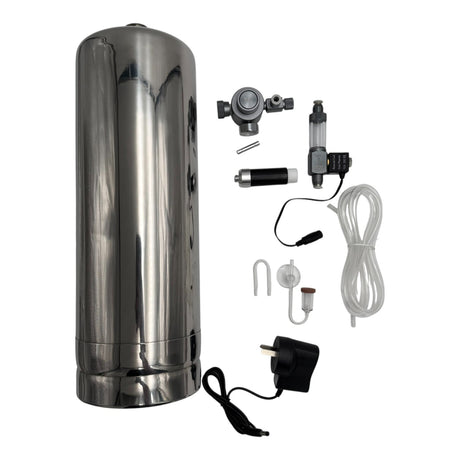 Wyin Aqua Citric Acid CO₂ System – Stainless Steel 5L Complete Kit with Regulator, Solenoid & Diffuser - The Aquascape Shop