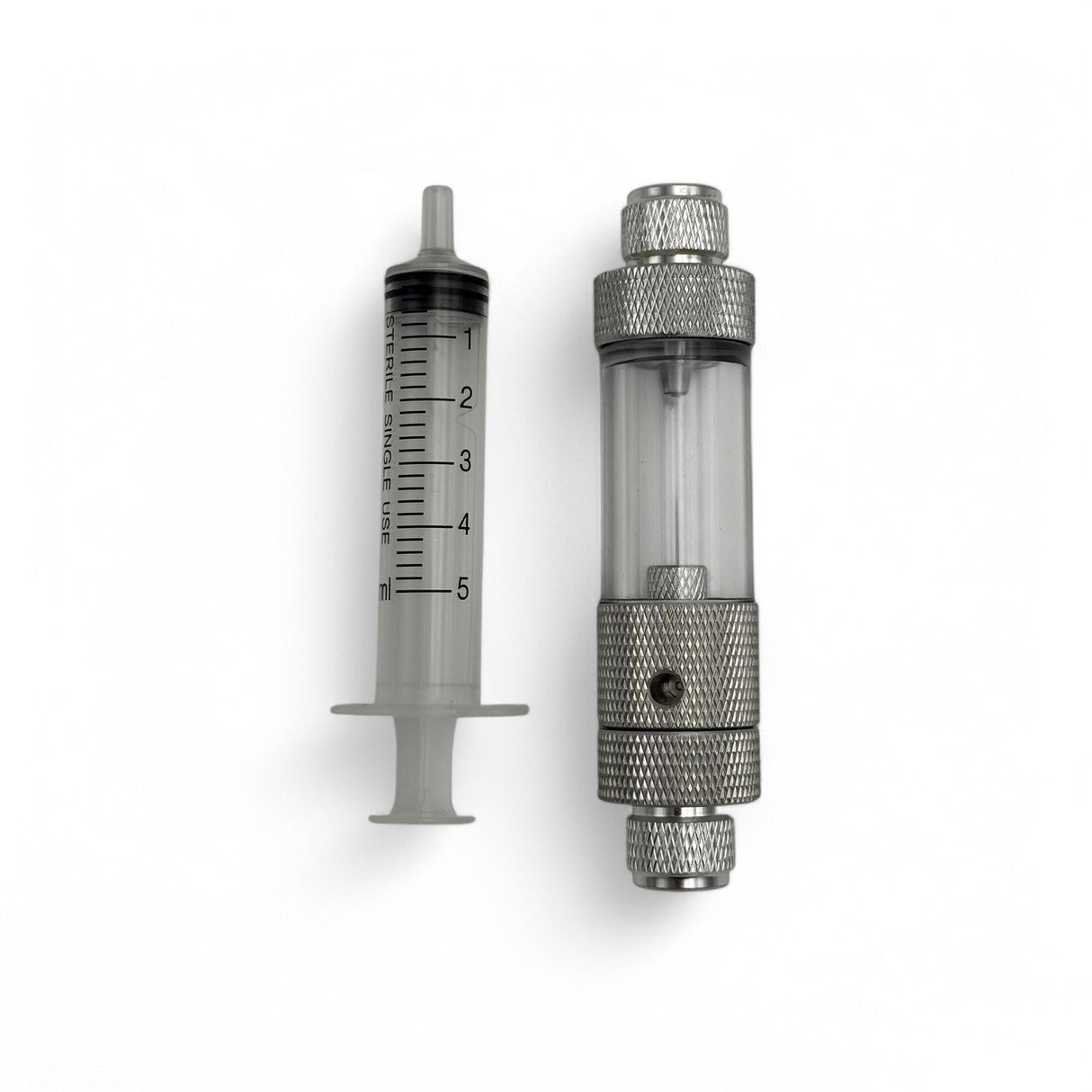 Wyin Aqua Inline CO₂ Bubble Counter with Syringe Refill - The Aquascape Shop