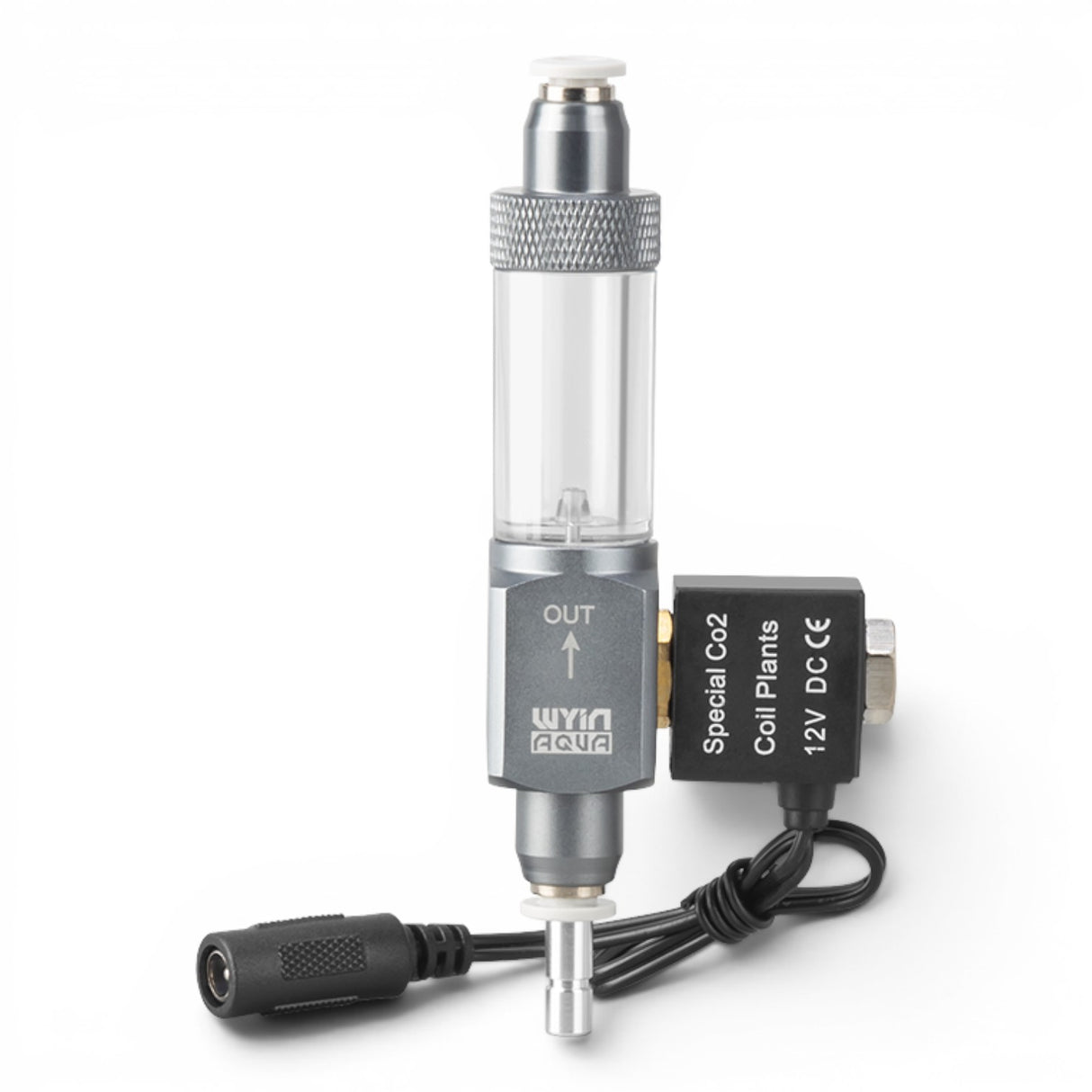Wyin Aqua Mini CO₂ Regulator with Integrated Solenoid & Bubble Counter