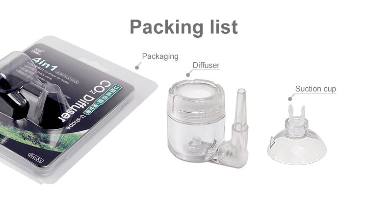 Acrylic All-In-One Co2 Diffuser Packing List